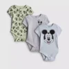 0–18 měsíců | 3 ks body pro novorozence Disney s motivy Mickey Mouse a Donald Duck, s prostorem pro růst
