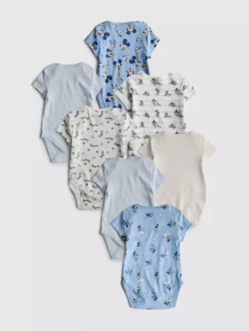 0–36 měsíců | 7 ks body s kraťasy s motivem Mickey Mouse od Disneyho
