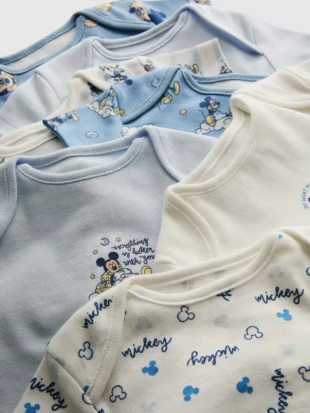 0–36 měsíců | 7 ks body s kraťasy s motivem Mickey Mouse od Disneyho