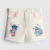 1,5–8 let | džínové kraťasy Disney's Stitch s kontrastními švy