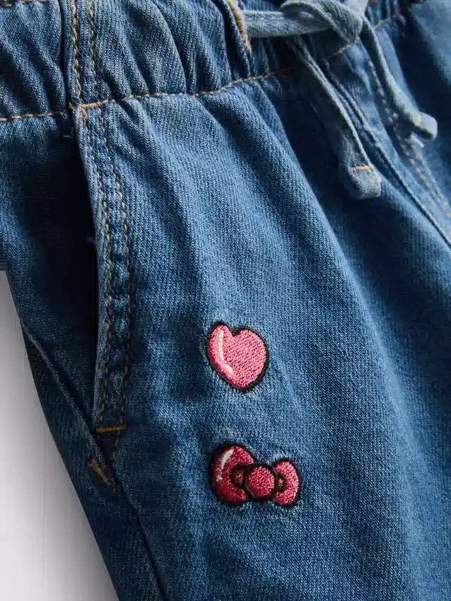 1,5–8 let | džínové kraťasy Hello Kitty