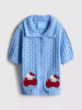 1,5–8 let | Kardigan s límečkem a krátkými rukávy Hello Kitty