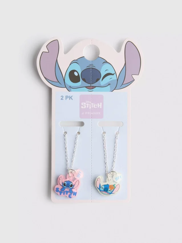 2 ks náhrdelníků „BFF“ s postavičkou Stitchem od Disneyho