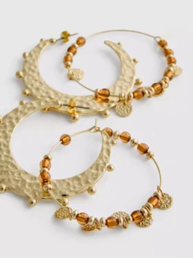 2 ks náušnic Paula Echevarría ve stylu boho