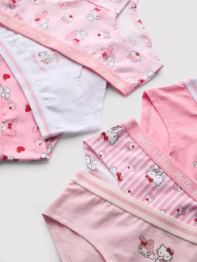3–15 let | 6 ks slipů Hello Kitty ve stylu hipster