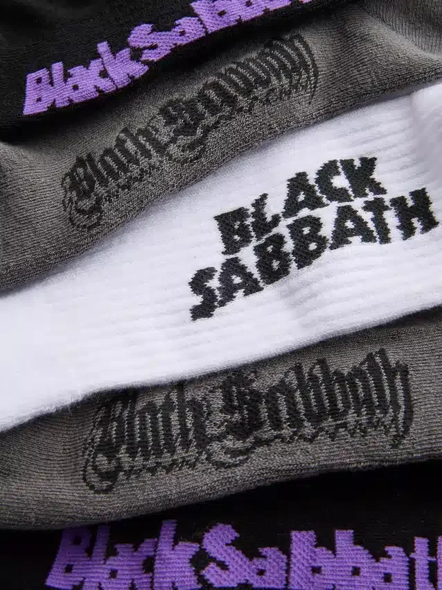 3 ks černých ponožek Sabbath