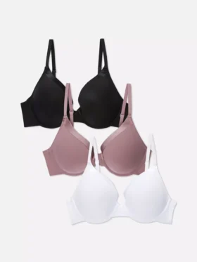 3-pack A-dd podprsenky s plnými košíčky typu T-shirt
