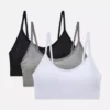 3-pack bezkosticových krátkých podprsenek typu cami