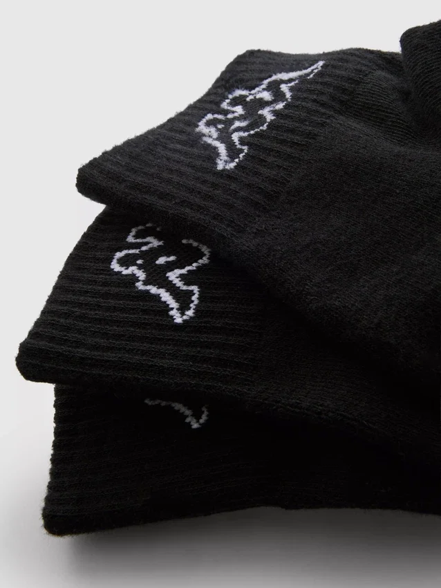 3-pack ponožek Kappa x Primark s čtvrtinovou výškou