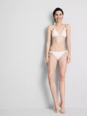 3D květinové bikiny s vázáním na bocích