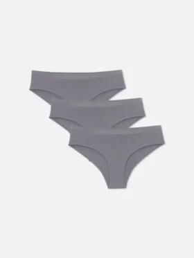 3ks šedé bezešvé slipy