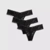 3ks krajkové tanga s bandeau střihem