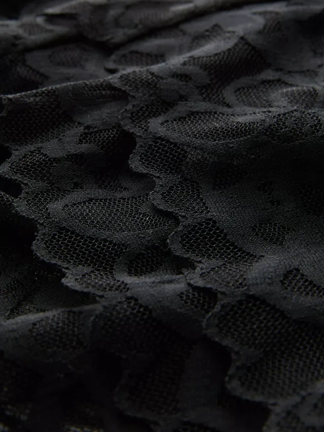 3ks krajkové tanga s bandeau střihem