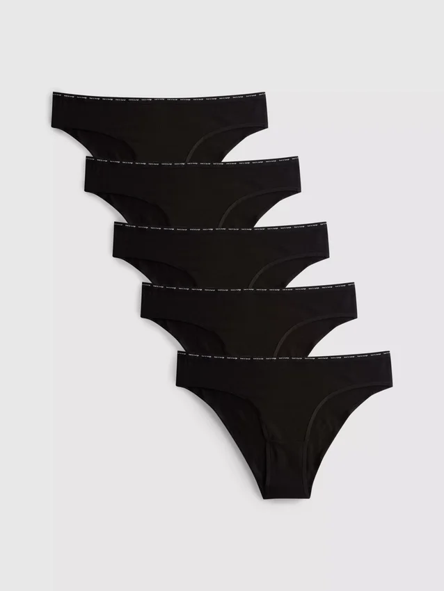 5pk Love to Lounge – brazilské kalhotky s vysokým podílem bavlny