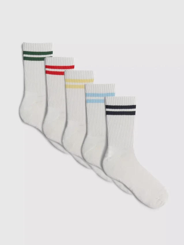 5pk pruhované ponožky