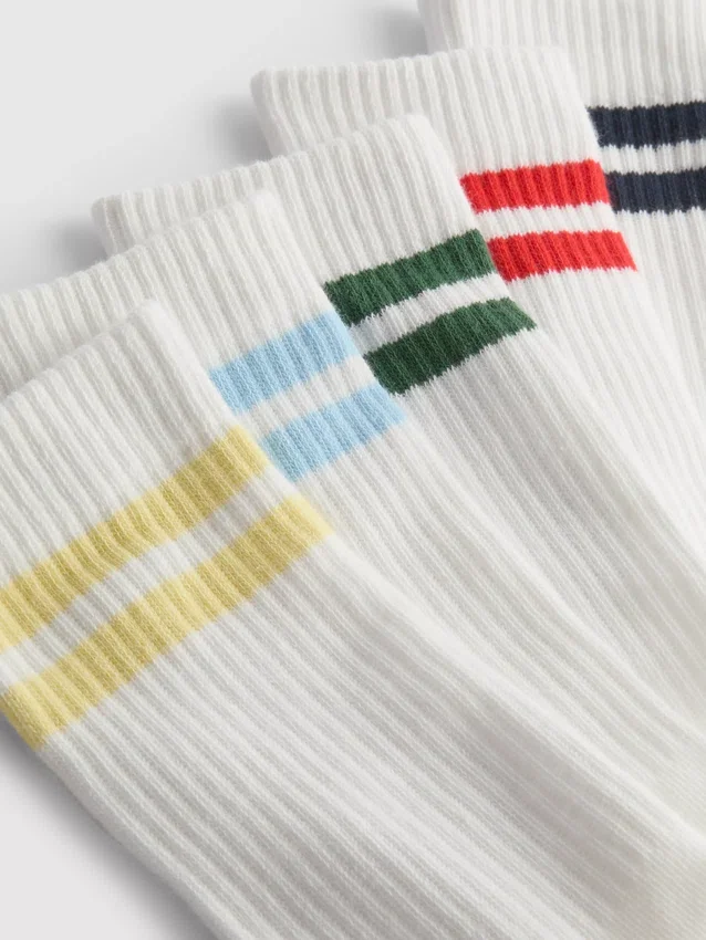 5pk pruhované ponožky