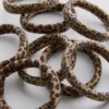 6ks gumiček do vlasů s leopardím vzorem