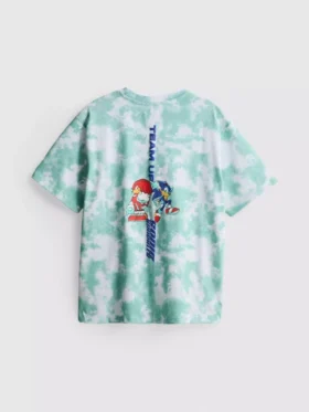 7–15 let | Košile s potiskem Sonic the Hedgehog v tie-dye stylu