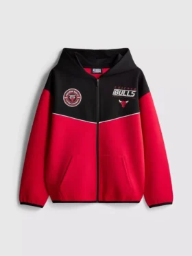 7–15 let | Mikina s kapucí a zipem NBA Chicago Bulls