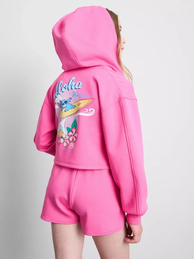7–15 let | Mikina s kapucí a zipem s motivem postavičky Stitche od Disneyho