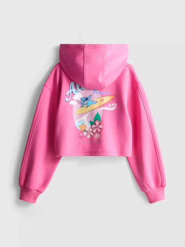 7–15 let | Mikina s kapucí a zipem s motivem postavičky Stitche od Disneyho