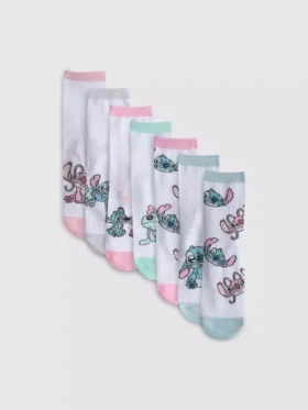 7 ks kotníkových ponožek Disney Stitch