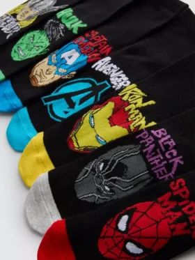 7 ks kotníkových ponožek Marvel