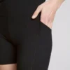 Aktivní jóga kraťasy s vysokým pasem a hladkou oporou