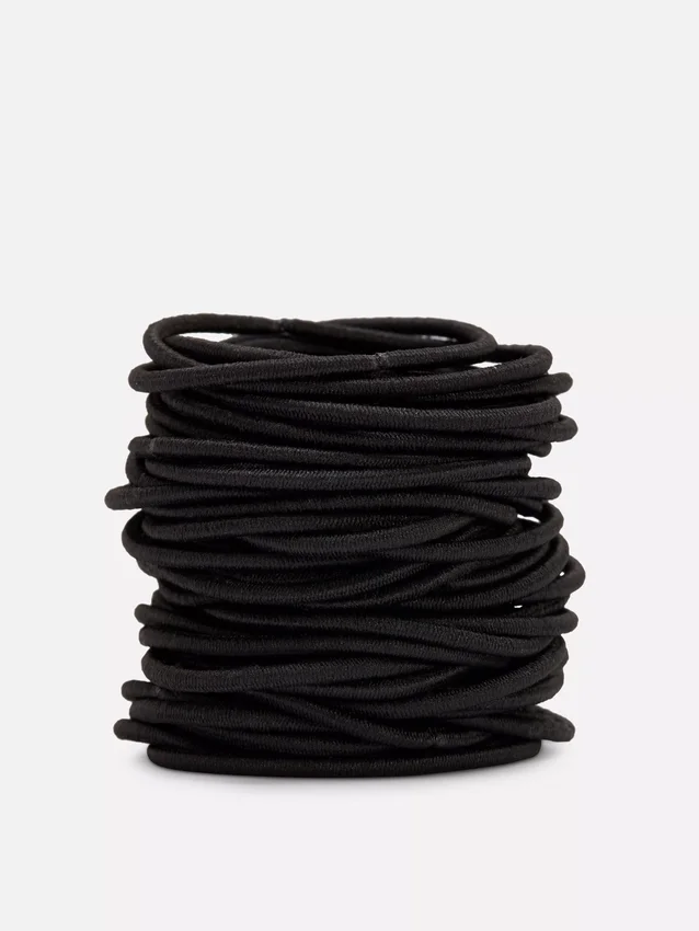Balení 60 kusů silných elastických gumiček do vlasů
