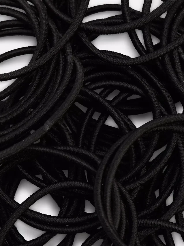 Balení 60 kusů silných elastických gumiček do vlasů