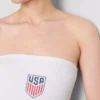 Bandeau top s motivem USA Soccer z materiálu s vysokým podílem bavlny
