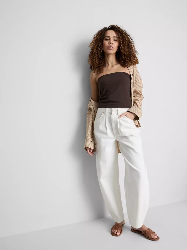 Bandeau top s vysokým podílem bavlny
