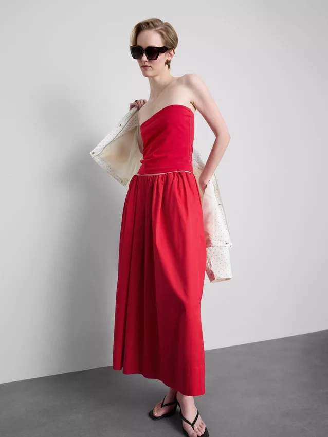 Bandeau top s vysokým podílem bavlny