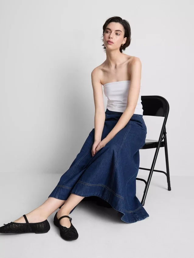 Bandeau top s vysokým podílem bavlny