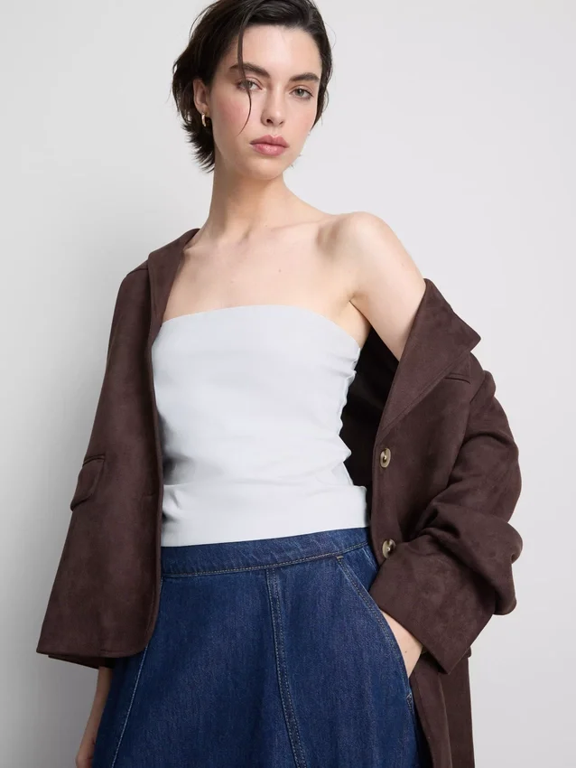 Bandeau top s vysokým podílem bavlny