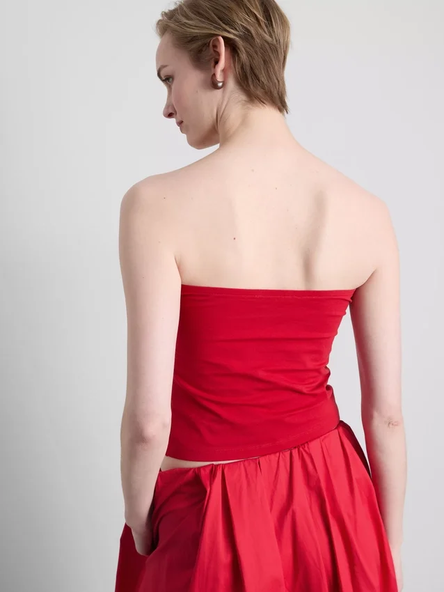 Bandeau top s vysokým podílem bavlny