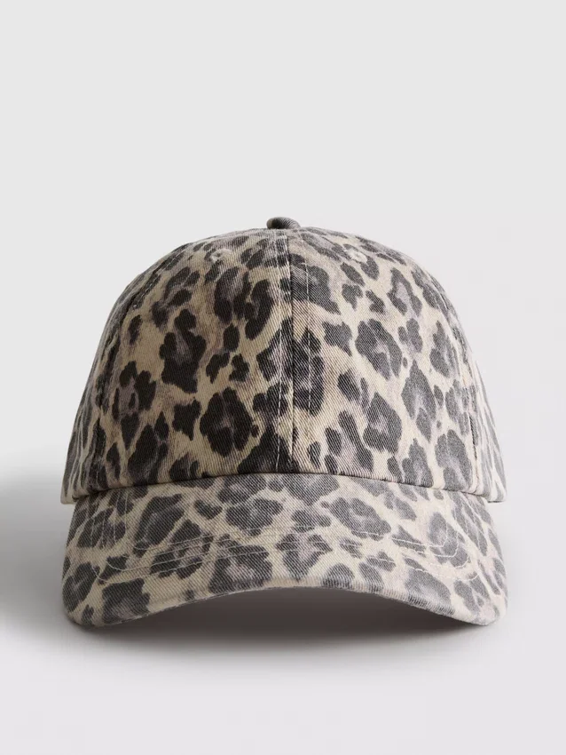 Baseballová čepice s leopardím potiskem
