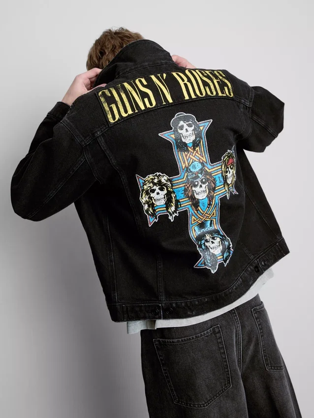 Bavlněná džínová bunda Guns N' Roses
