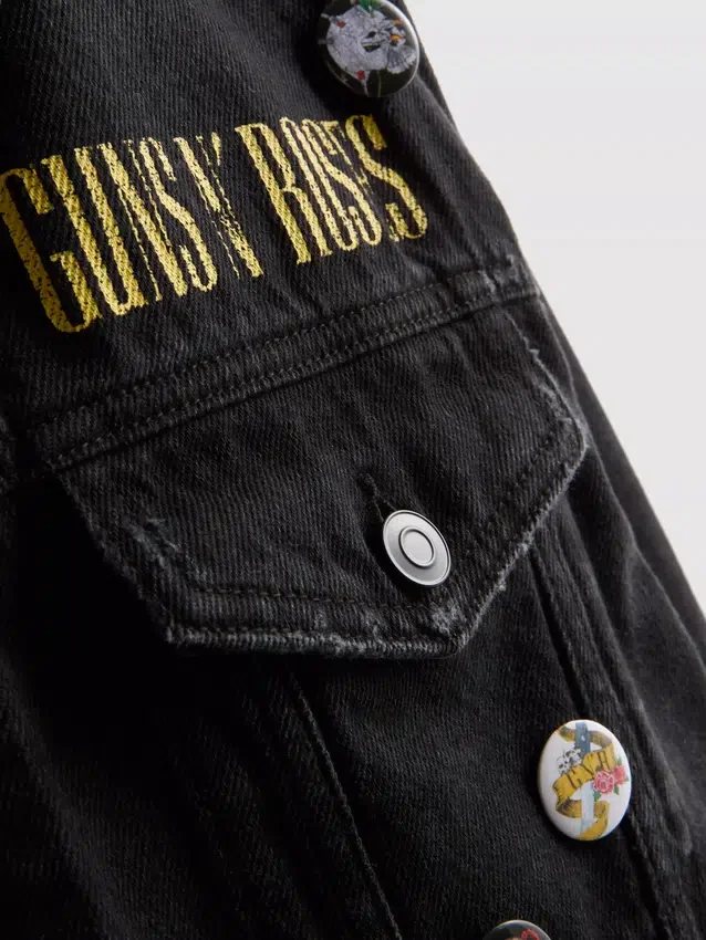 Bavlněná džínová bunda Guns N' Roses