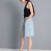Bavlněné džínové kraťasy