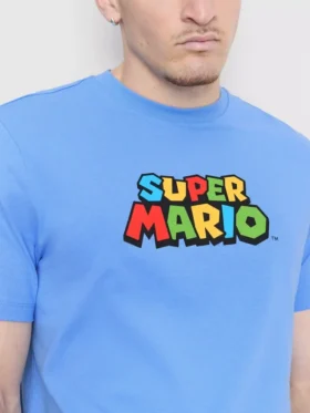 Bavlněná košile s potiskem Super Mario