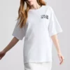 Bavlněné oversized tričko typu „boyfriend“ s potiskem