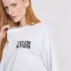 Bavlněné oversized tričko typu „boyfriend“ s potiskem