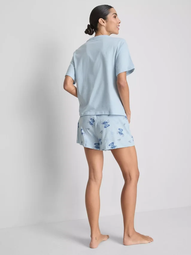 Bavlněné pyžama Disney Stitch s potiskem