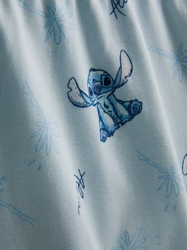 Bavlněné pyžama Disney Stitch s potiskem