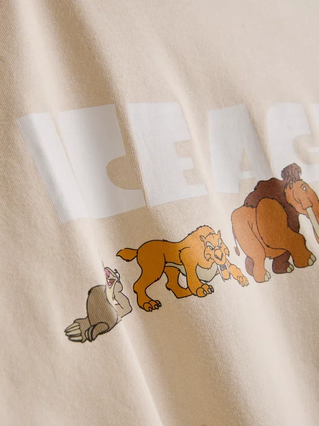 Bavlněné pyžama s potiskem z filmu Disneyho Doba ledová