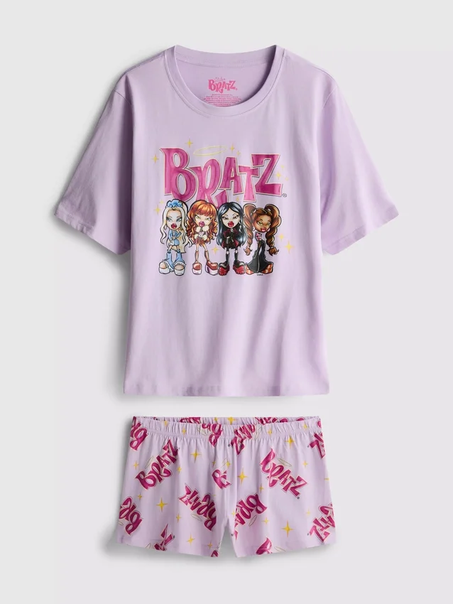 Bavlněné pyžamo Bratz s potiskem