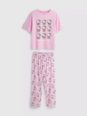 Bavlněné pyžamo s motivem Hello Kitty