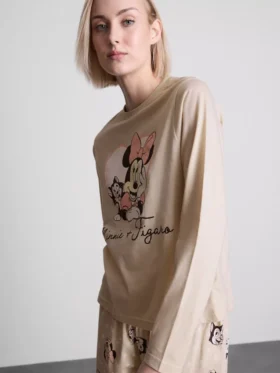 Bavlněné pyžamo s potiskem Minnie Mouse od Disney