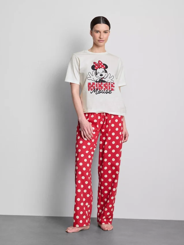 Bavlněné pyžamo s potiskem Minnie Mouse od Disneyho